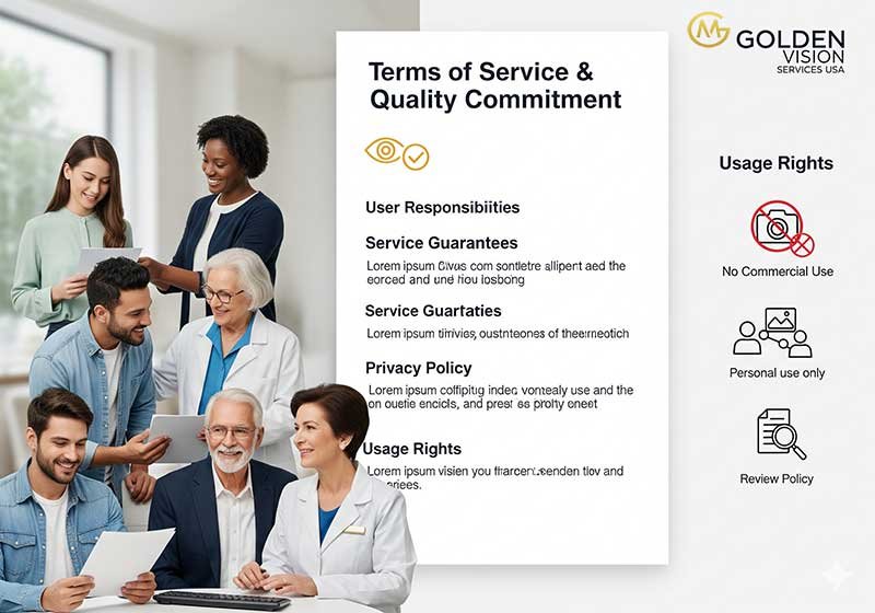 Quy định sử dụng dịch vụ và cam kết chất lượng tại Công ty Golden Vision Services USA